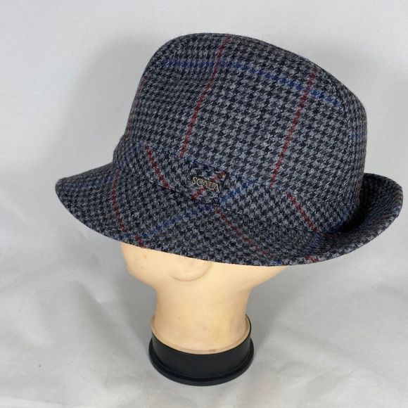 Scala Accessories - Scala Shape-able Brim Small Checker Pattern Hat